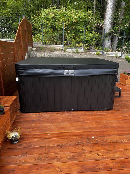 Wanna Ogrodowa NORDPOOL ABISKO PREMIUM BLACK EDITION – 74 dysze – 2 leżanki / Jacuzzi / Spa