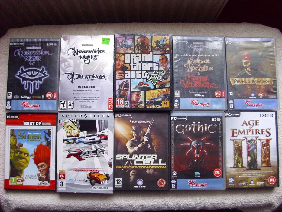 Gry PC - Gothic, Sims, Harry Potter, Władca Pierścieni