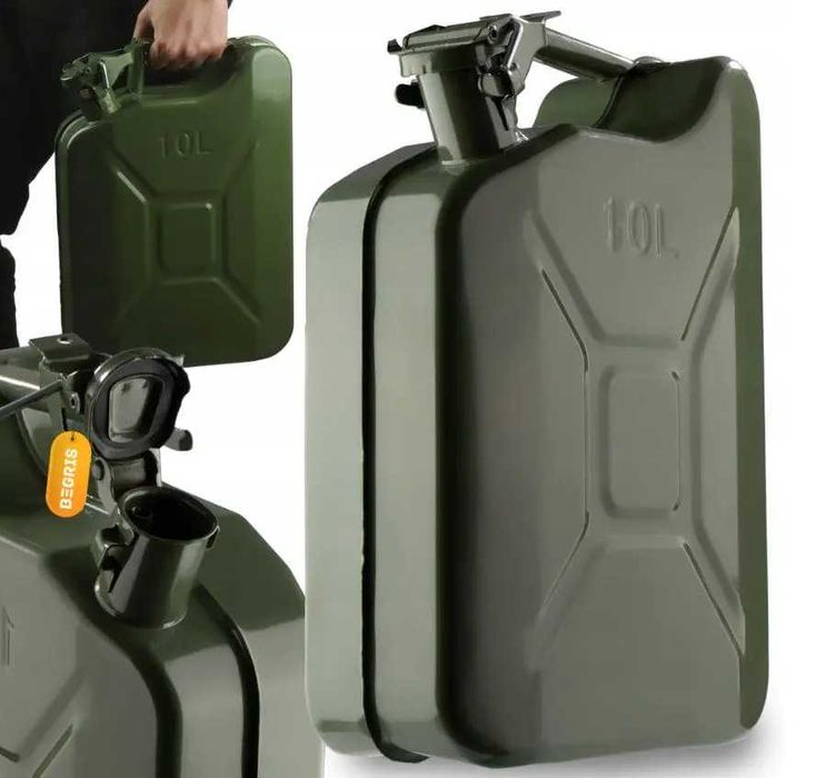 Стальна каністра 10-літрова Begris для палива