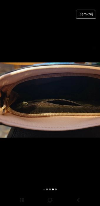 Mała torebka w kolorze pudrowego różu