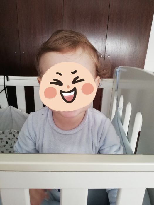 Berço trama com colchão