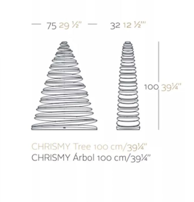 Vondom ялинка Chrismy 100 см
