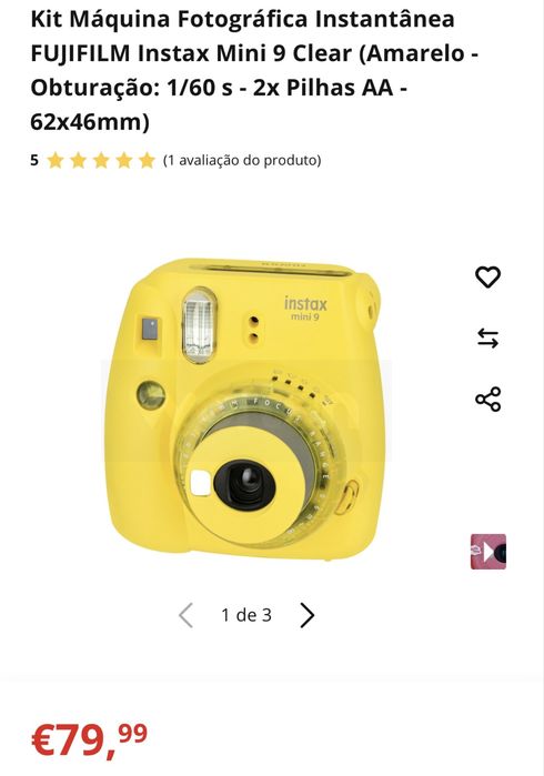 Instax mini 9 Amarela