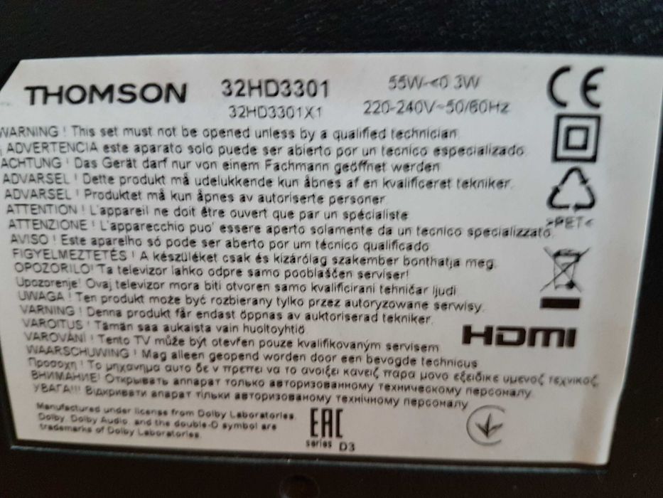 Telewizor THOMSON LED 32 cale z pilotem