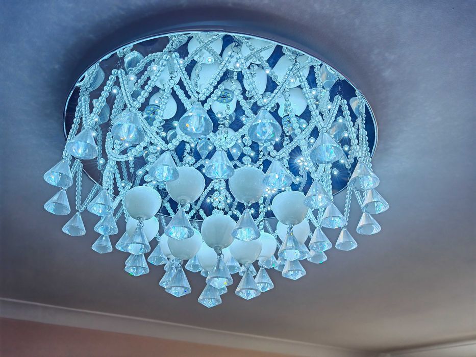 Kryształowa lampa sufitowa led plafon