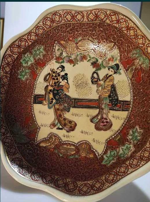 Patera,japońska,2 gejsze,gejsza,vintage lat 50-70