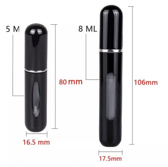 Perfume recarregável recipiente líquido portátil tamanho viagem