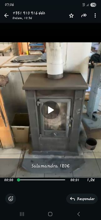 Salamandra aquecimento