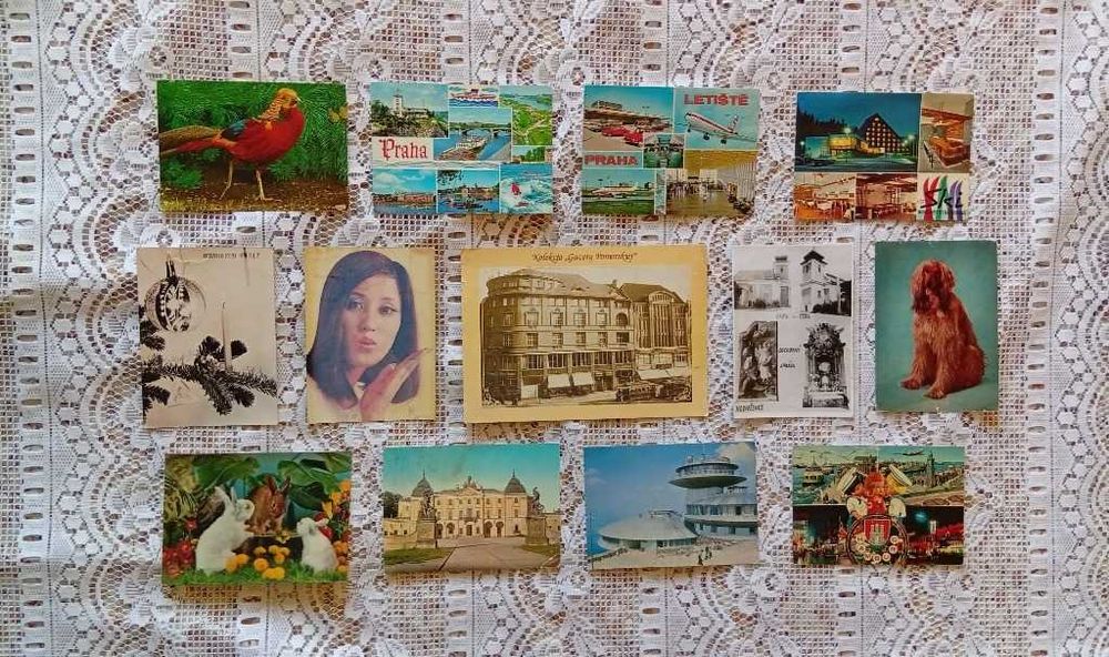 pocztówki / widokówki zbiór / zestaw pocztówek widokówek prl 13 sztuk