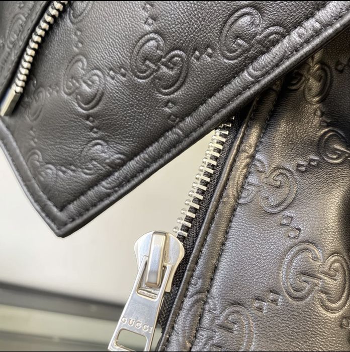 Шкіряна куртка гуччі