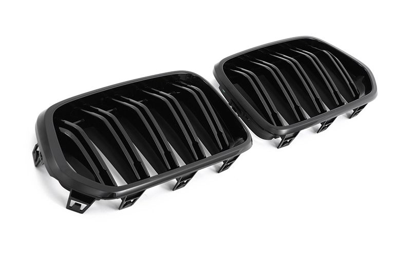 GRELHA DIANTEIRA LAMA DUPLA PRETO BRILHO PARA BMW X2 F39 2020--
