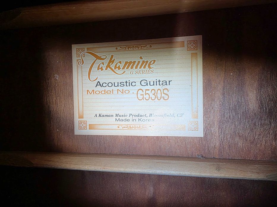 Gitara Akustyczna Takamine G530S Korea 1996 r.