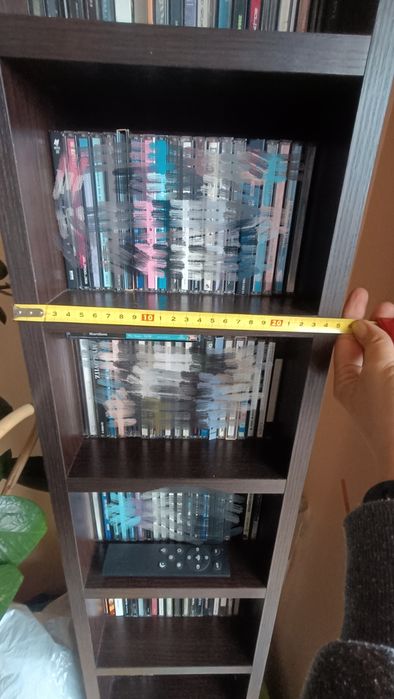 regał stojak na płyty CD, wenge