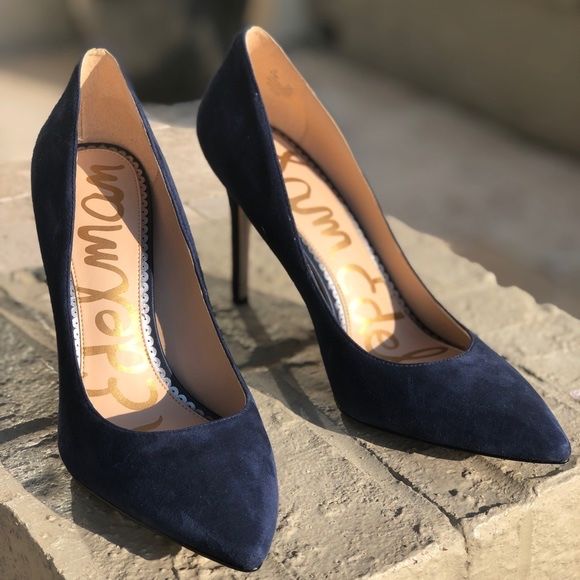 Туфли лодочки синие замшевые Sam Edelman, не kors, le silla