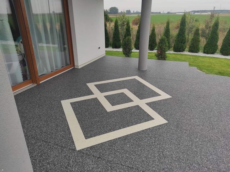 Kamienny dywan Tarasy schody balkony podjazdy