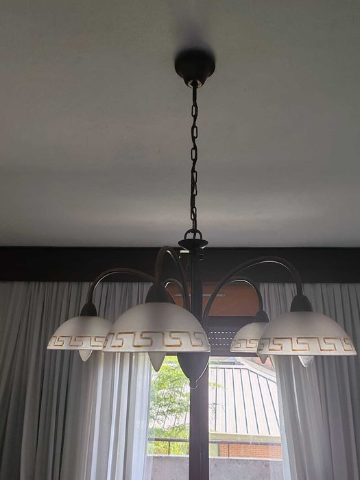 Candeeiro de teto em cobre para sala de jantar. Novo