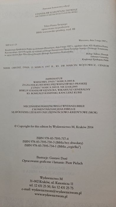 Biblia Stary i Nowy Testament