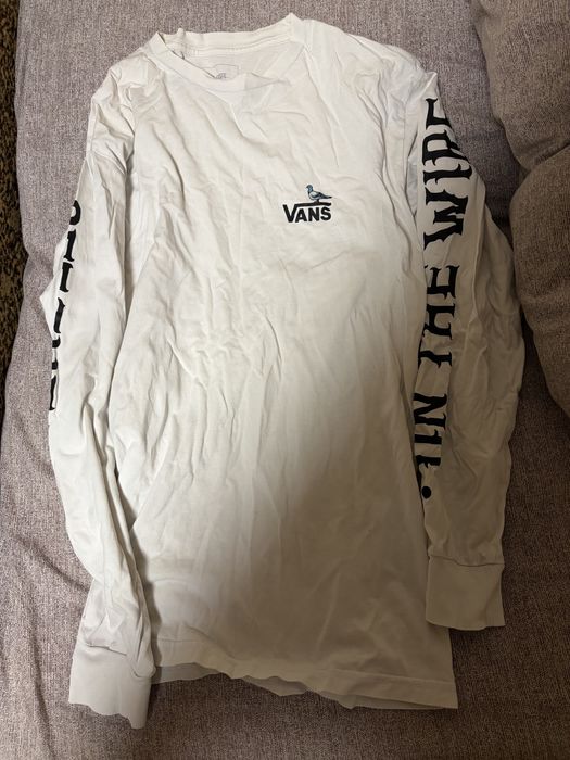 Лонгслив Vans білого кольору