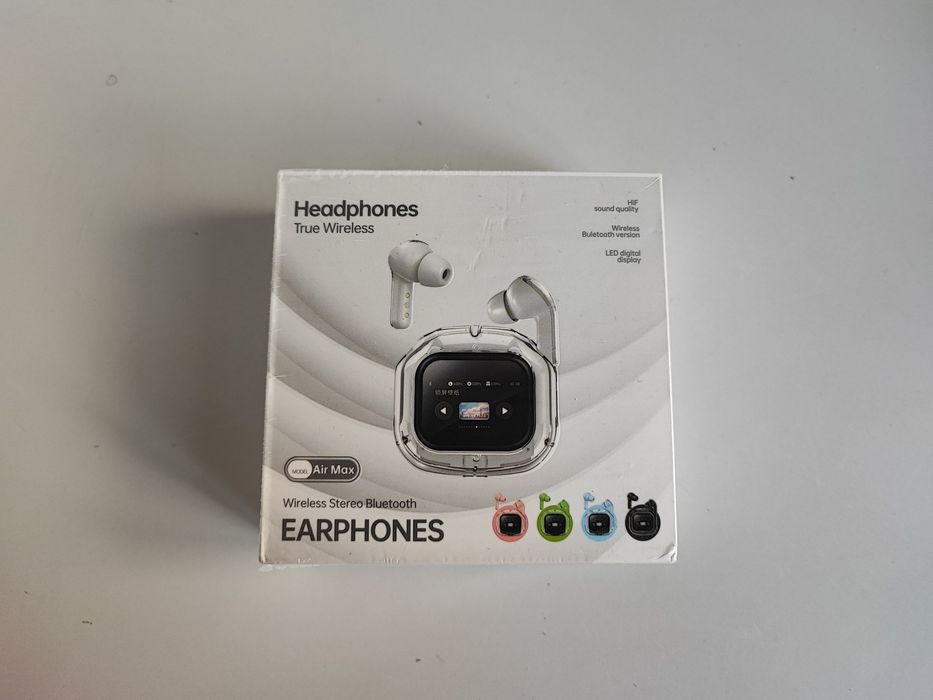 Бездротові вакуумні навушники tws з led-дисплеєм