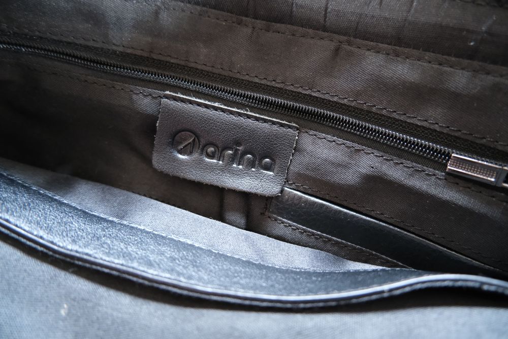 duża torba czarna 100% skóra Arina/torebka