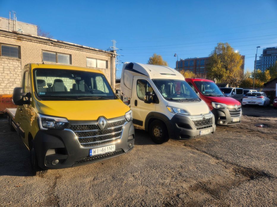 WYPOŻYCZALNIA Autolaweta Iveco Master laweta najazd Wynajem lawety Warszawa 24h/7 Pomoc drogowa Ochota Włochy Raszyn Nadarzyn