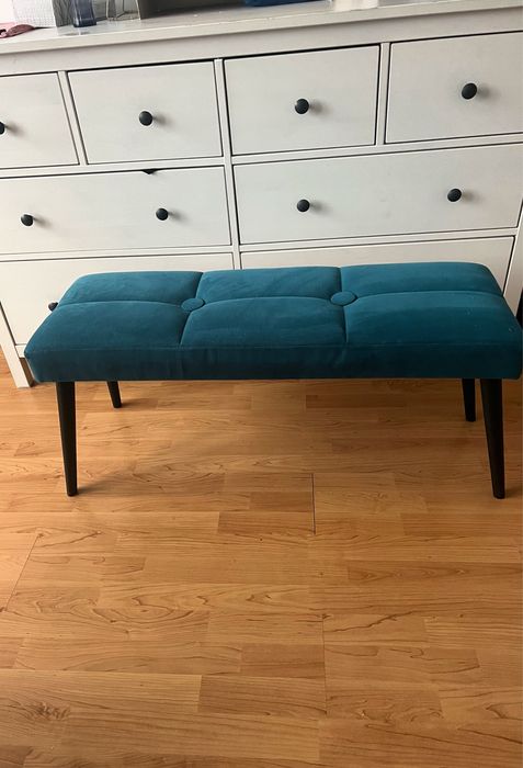Ławeczka/pufa kolor szmaragdowy
