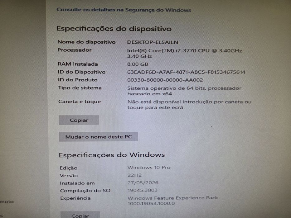 Intel core i7 - 3370 3.40 Ghz