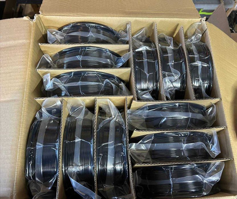 Якісний філамент ПЕТГ/PETG Black для 3д друку