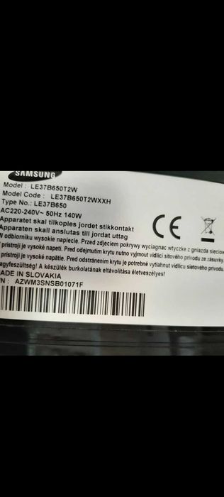 Telewizor Samsung 37. Obniżona cena!