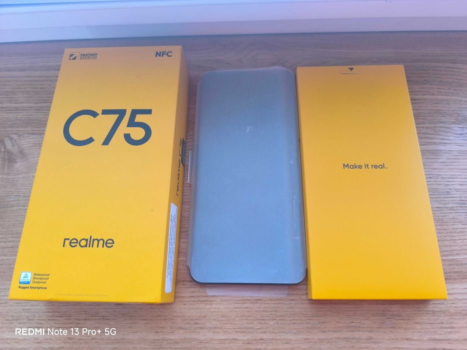 Realme C75 8/256gb IP69K 6000mAh NFC Storm Black