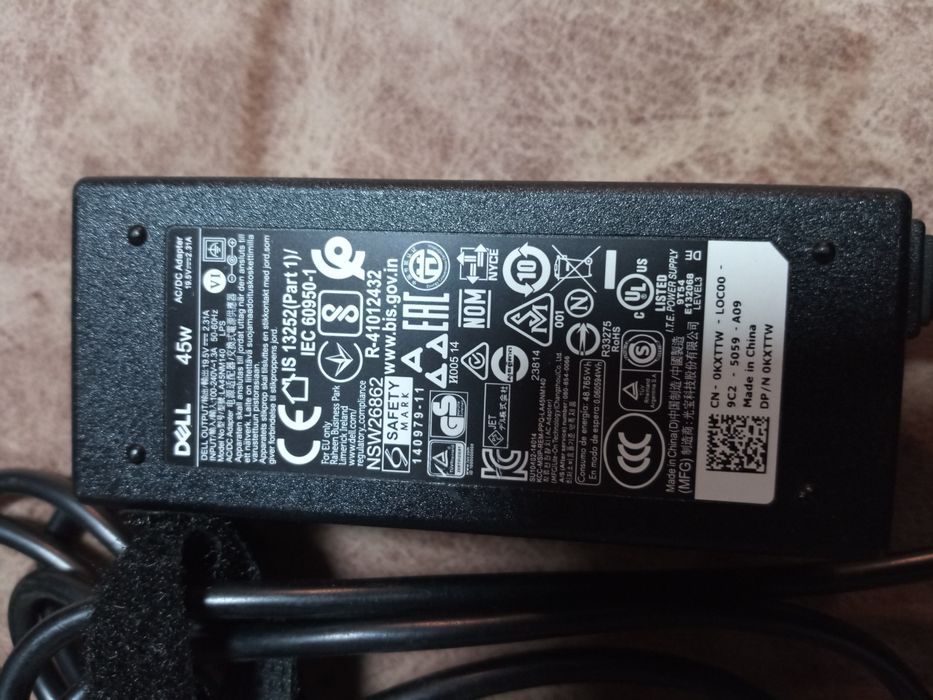 Електрошрот Оригінал блок живлення Dell 45W 19,5V 2,31А 4.5х3.0