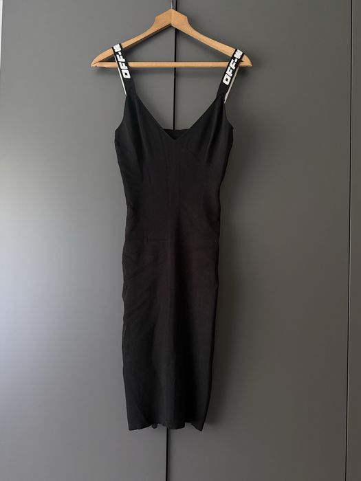 Off-White czarno biała sukienka bodycon nowa L