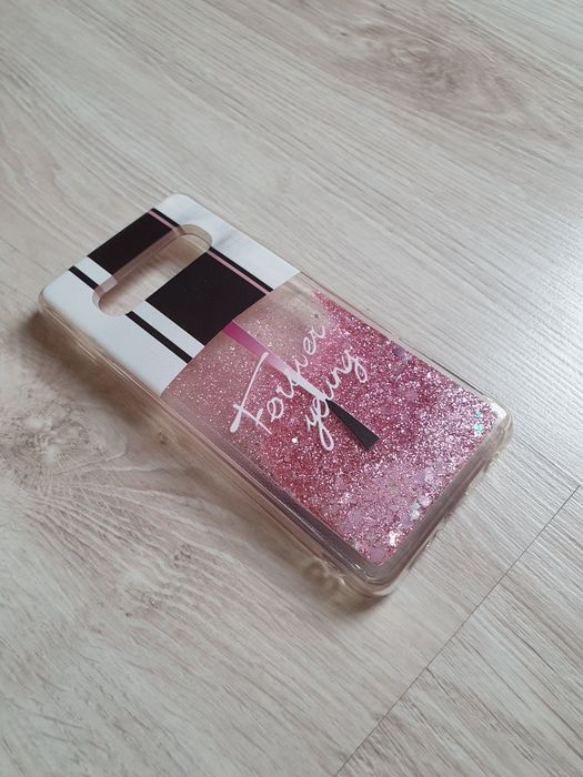 Etui Samsung Galaxy S10+ z pływającym brokatem