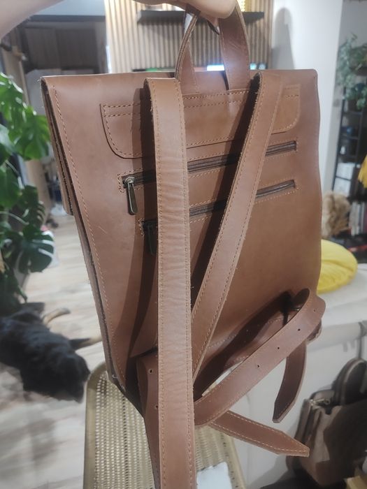 Plecak ze skóry jak nowy