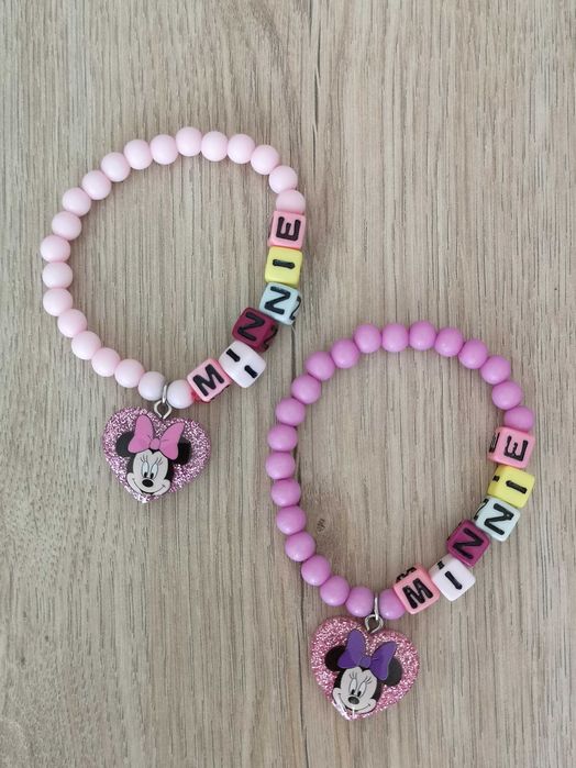Zestaw bransoletek dziewczęcych Myszka Minnie