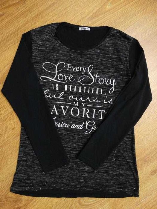 Чорний світшот з написом ТМ Diyamor розмір S-М