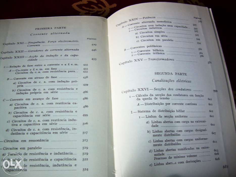 Fórmulas e tabelas do electrotécnico (problemas de aplicação)
