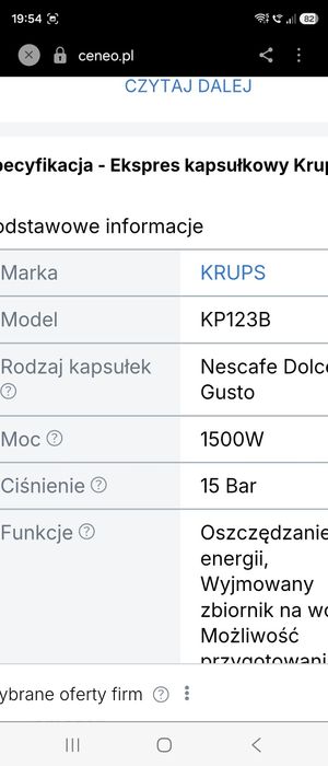Ekspres kapsułkowy Krups Nescafe Dolce Gusto
