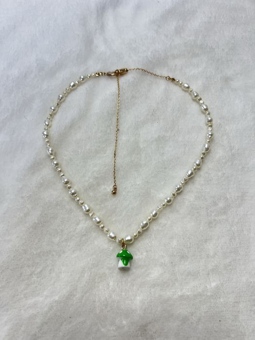 Naszyjnik ręcznie robiony perły perełki szykowny elegancki casual 15