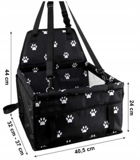 FOTELIK Transportowy dla psa kota zwierząt do samochodu auta na fotel