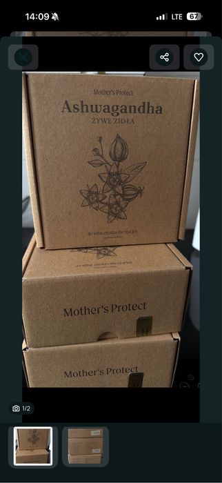 Ashwagandha Mother's Protect nowe do 2028 ważność