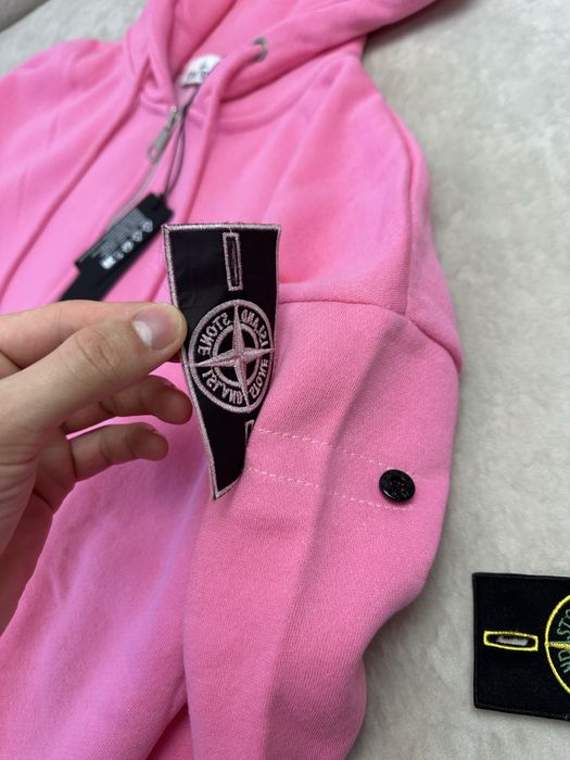 Рожева зіп худі pink Stone Island | Аунтефік ОЛХ ДОСТАВКОЮ!