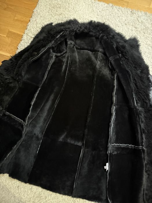 Przepiekny kożuch zlote elementy