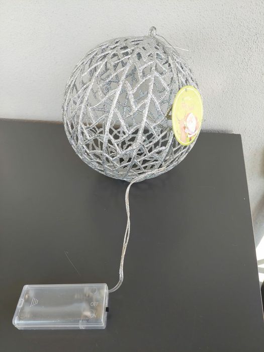 Bola decoração com luzes