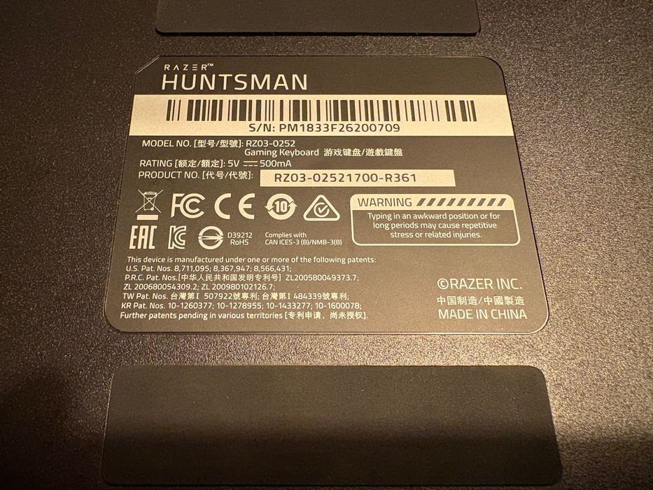 Razer Huntsman PT - Teclado mecânico de gaming
