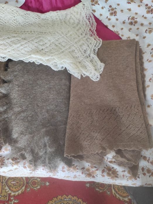 Пуховый платок пухова хустка тепла часів ссср ручна робота