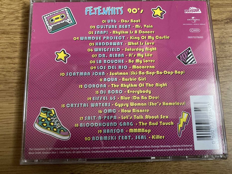 CD:  Zestaw 4 płyt CD - Fetenhits