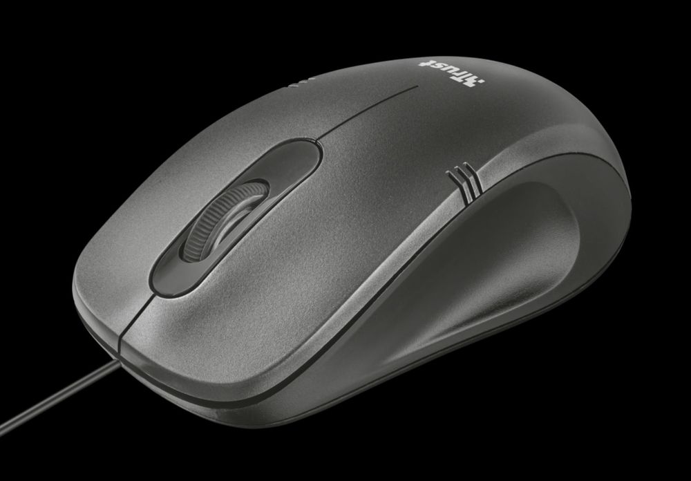 Мышь Trust Ivero Compact, Black, USB, оптическая, 1000 dpi