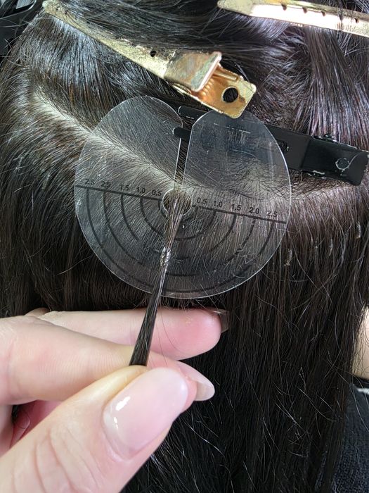 Нарощення волосся, Загущение, кератин