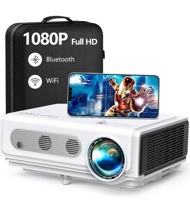 Проектор led  TOPTRO TR82 WiFi 5.0  Bluetooth  Full HD 1080P Підтримка